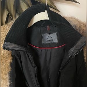 Used Altelier Noir By Rudsak Down 3/4 Length Coat. Black size Petit/XS